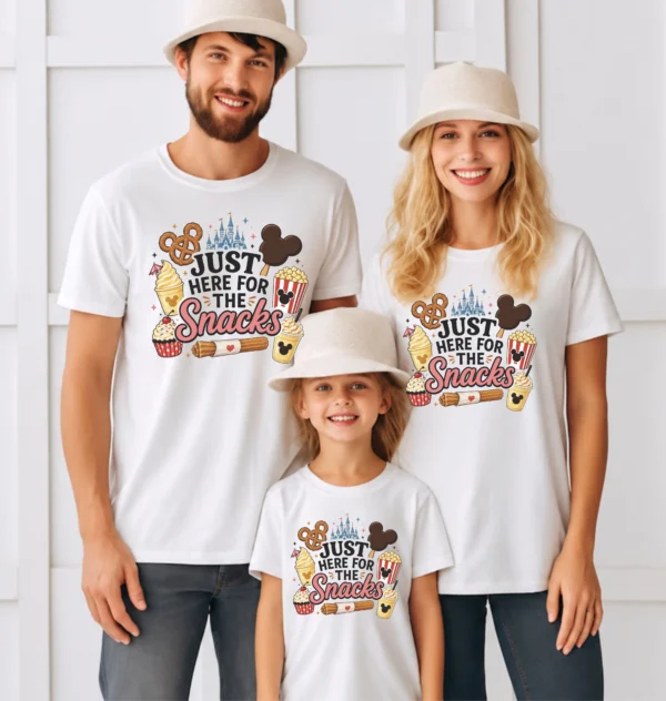 Just Here for the Snacks Disney T-Shirt