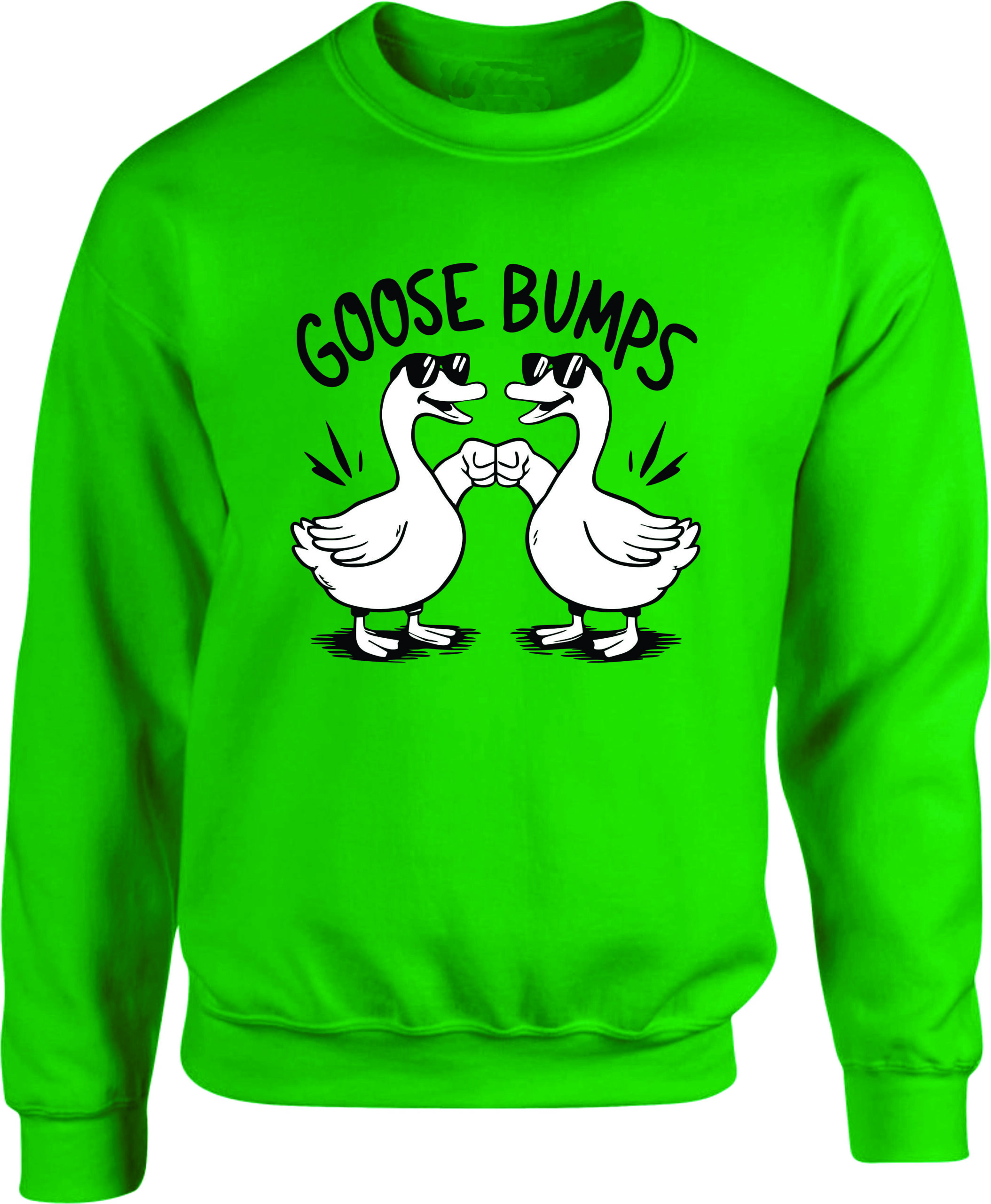 Goose Bumps Funny Geese Fist Bump Sweatshirt - Image 3