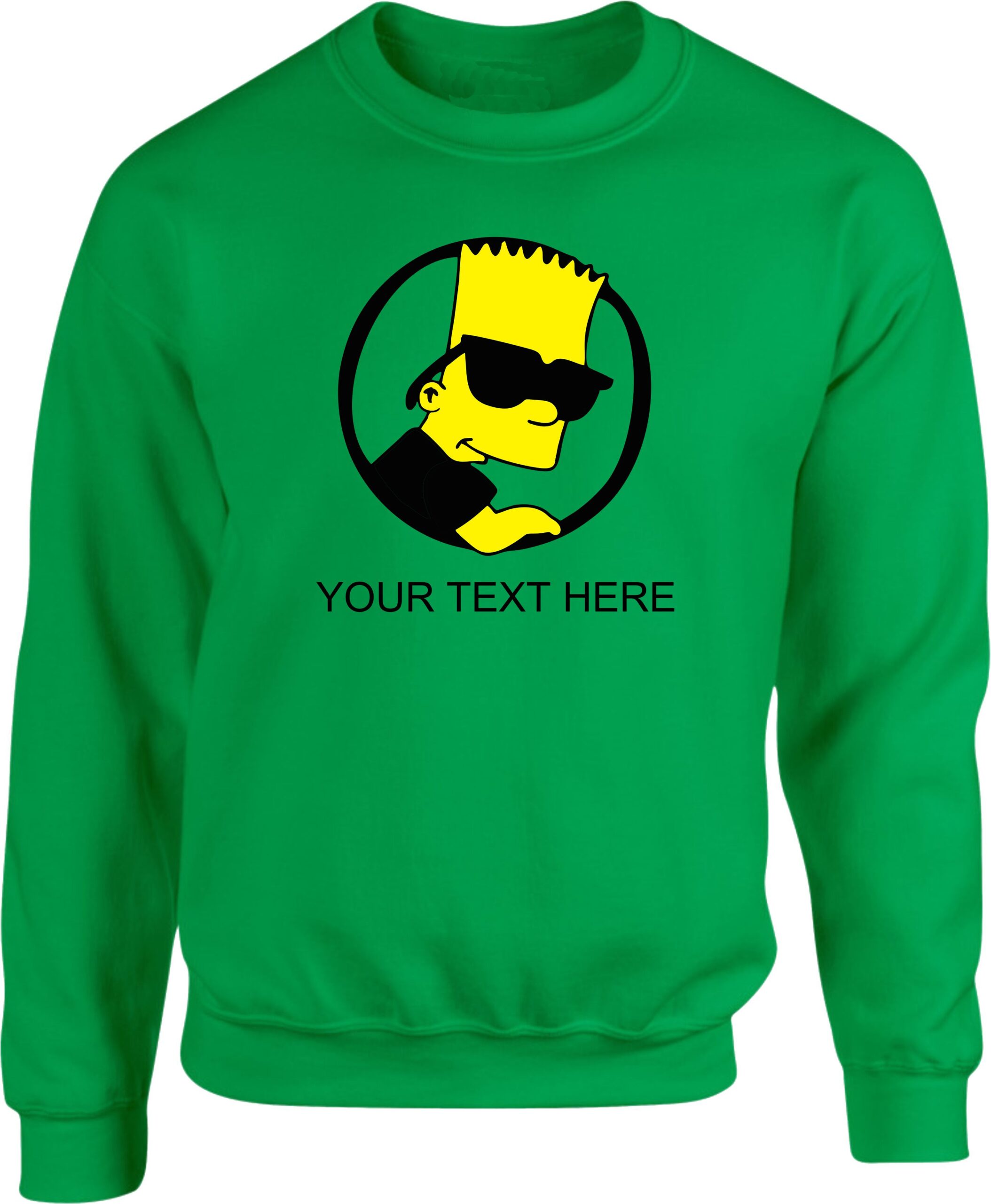 Personalized Cool Bart Simpson Graphic Sweatshirt - Image 3