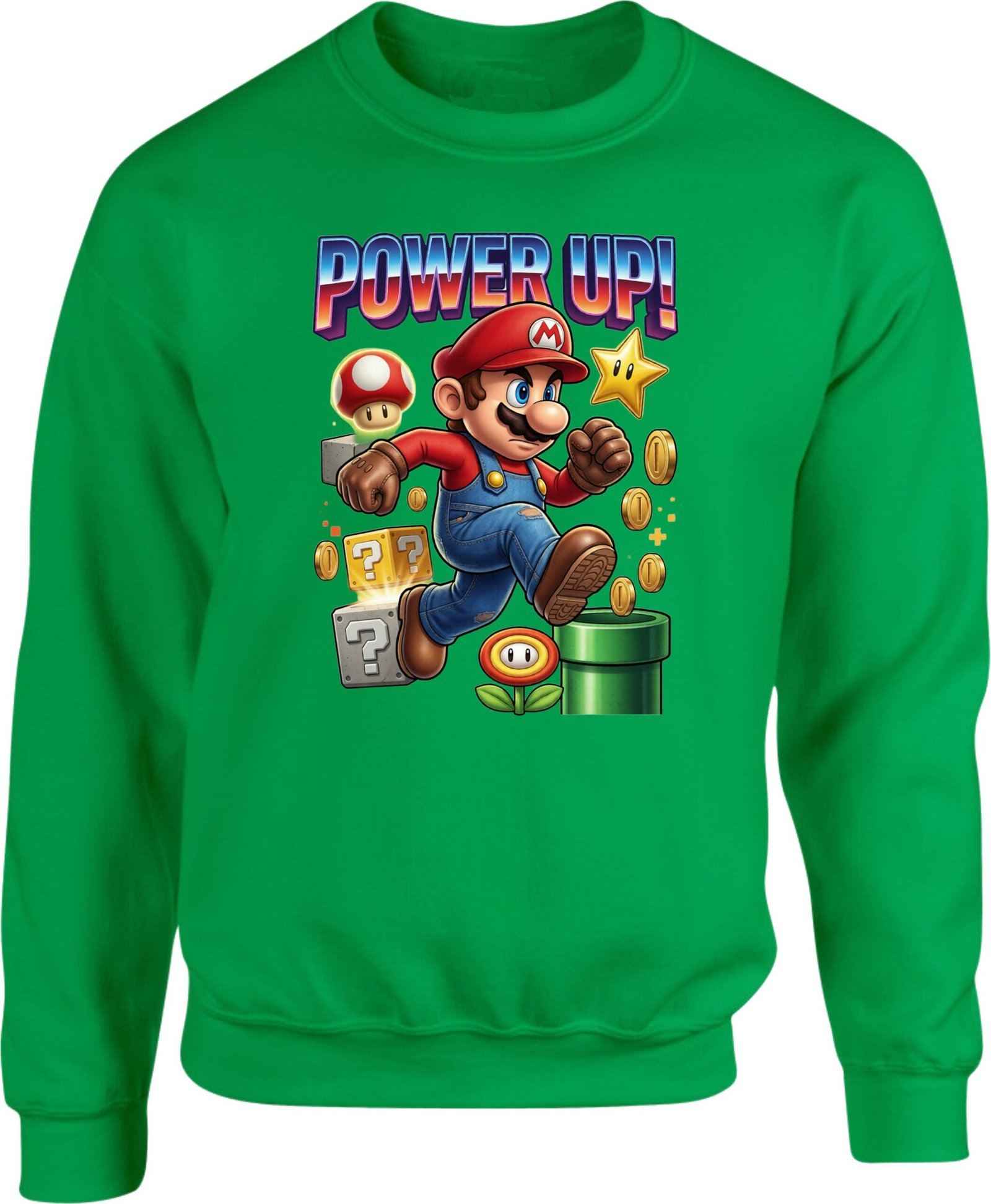 Power Up Mario Gaming Sweatshirt - Image 4