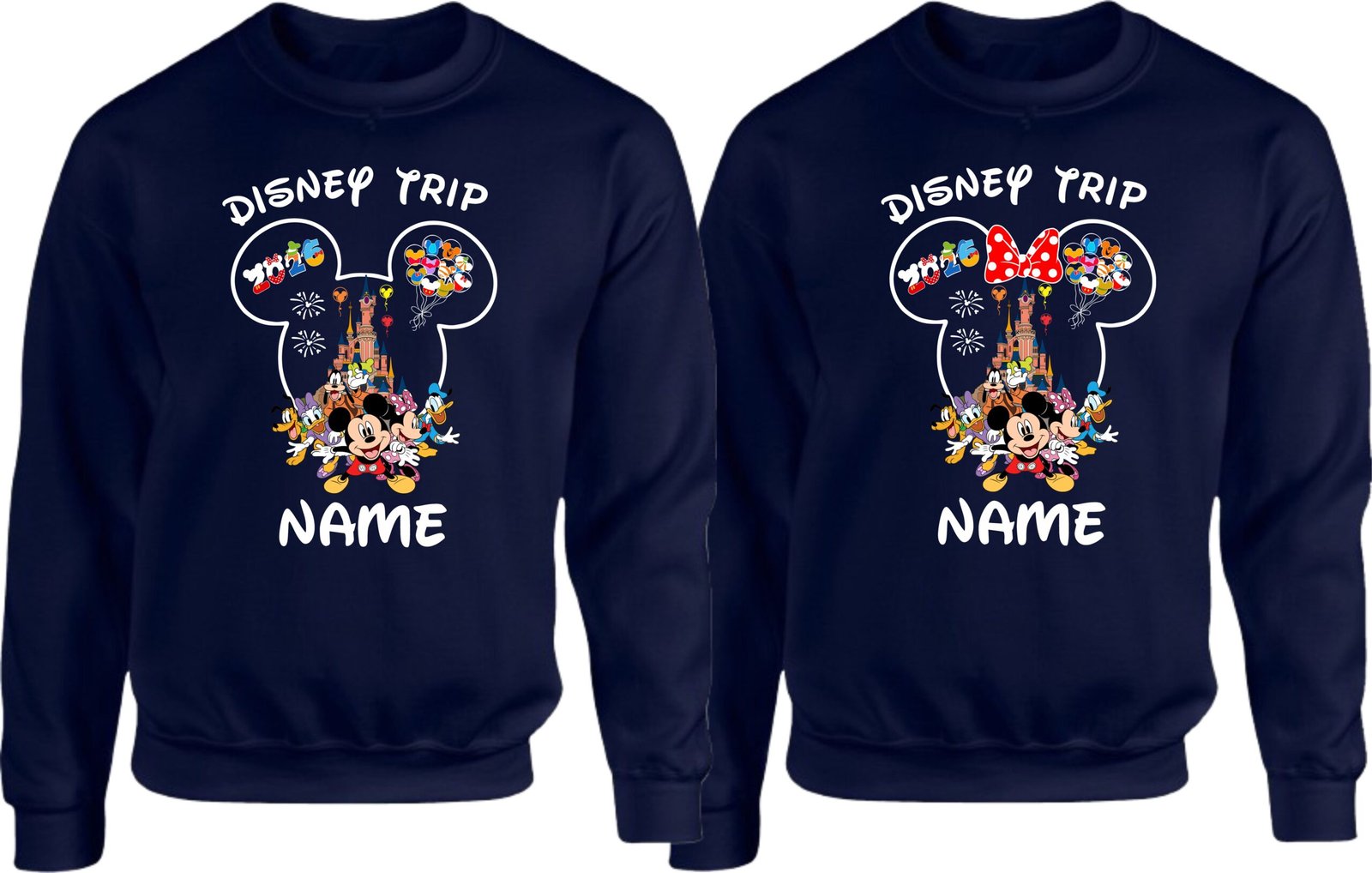 Custom Disney Trip Couple Matching Sweatshirts - Image 5