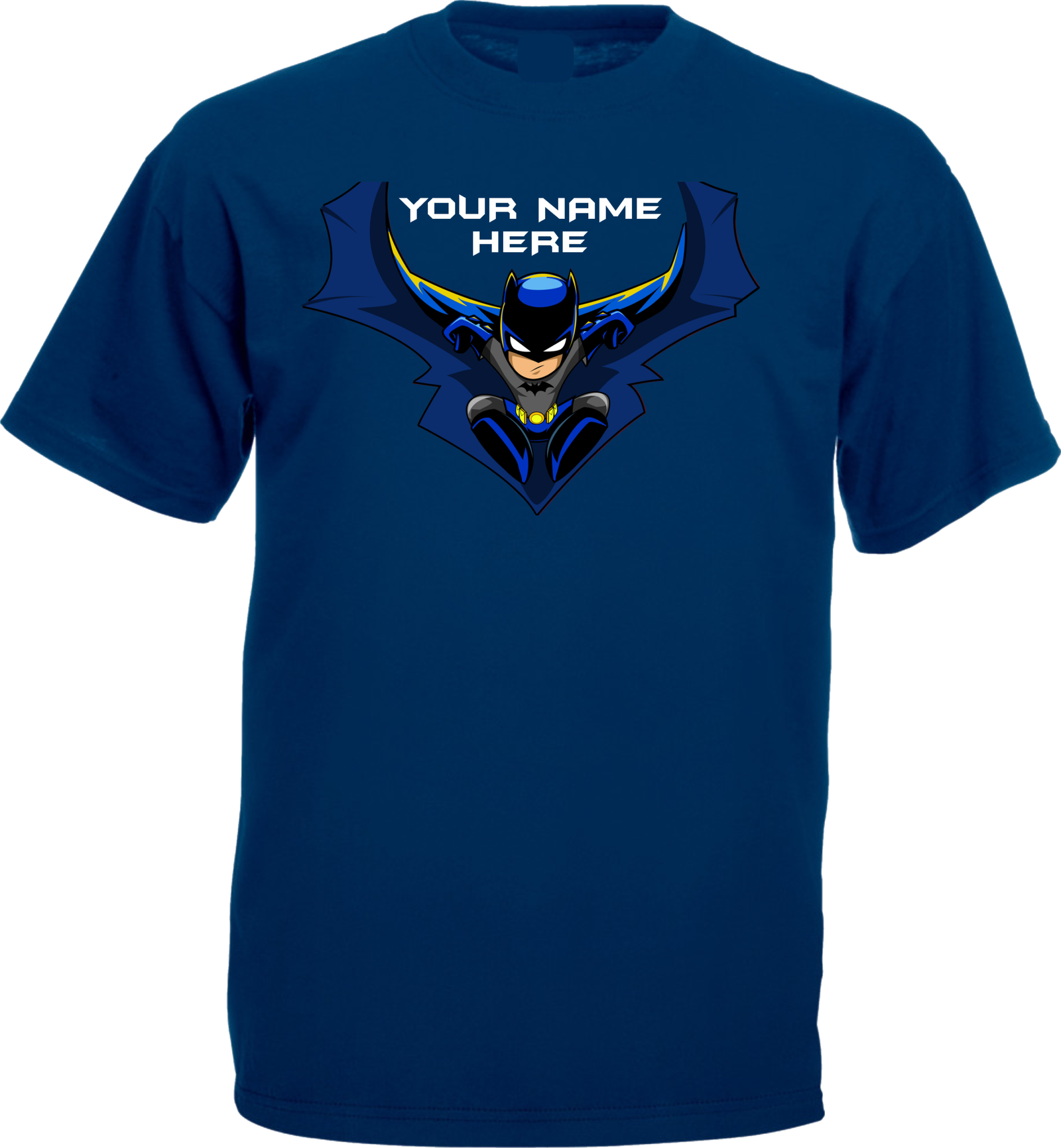 Personalized Superhero Custom Name White T-Shirt - Image 5