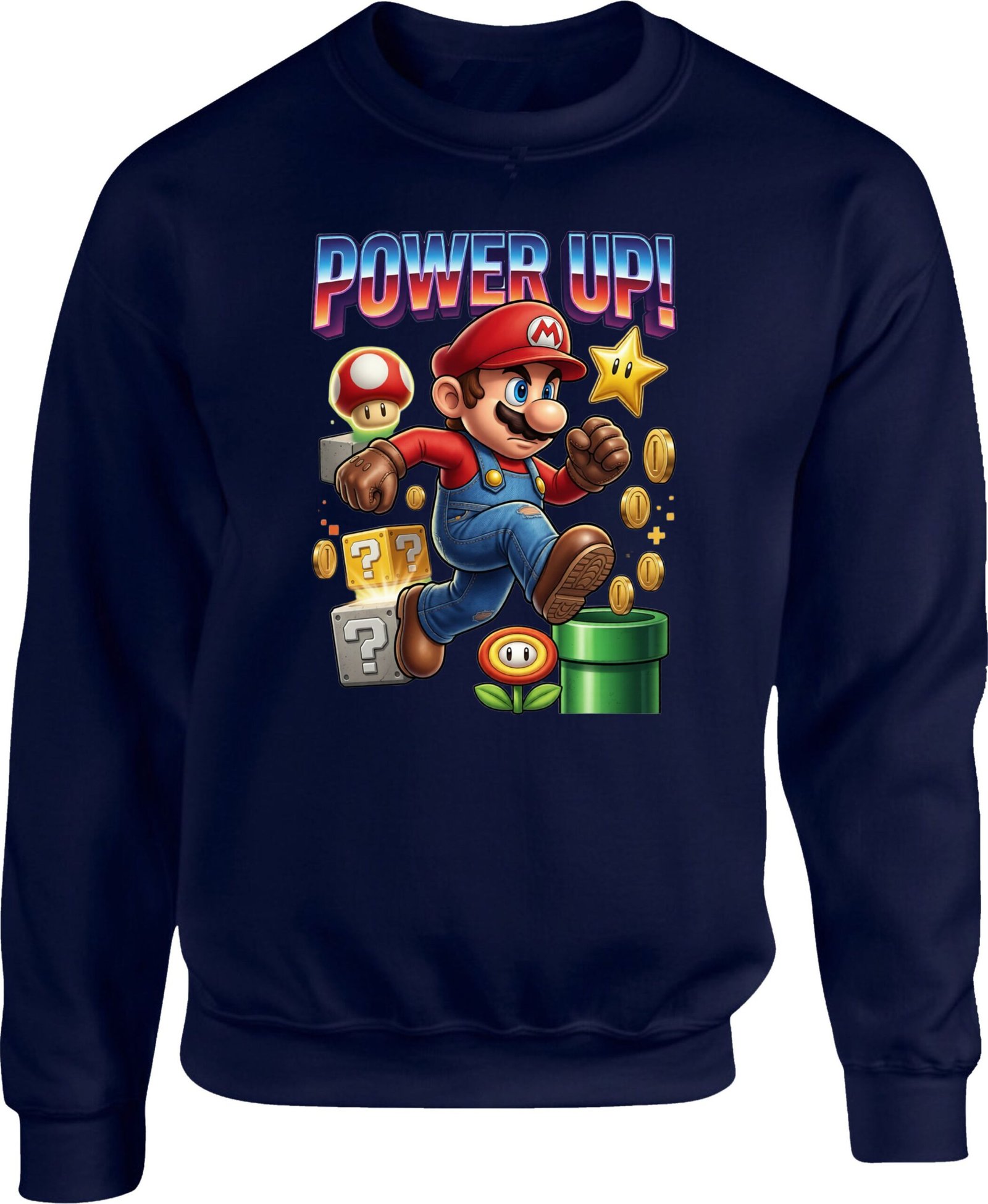 Power Up Mario Gaming Sweatshirt - Image 5