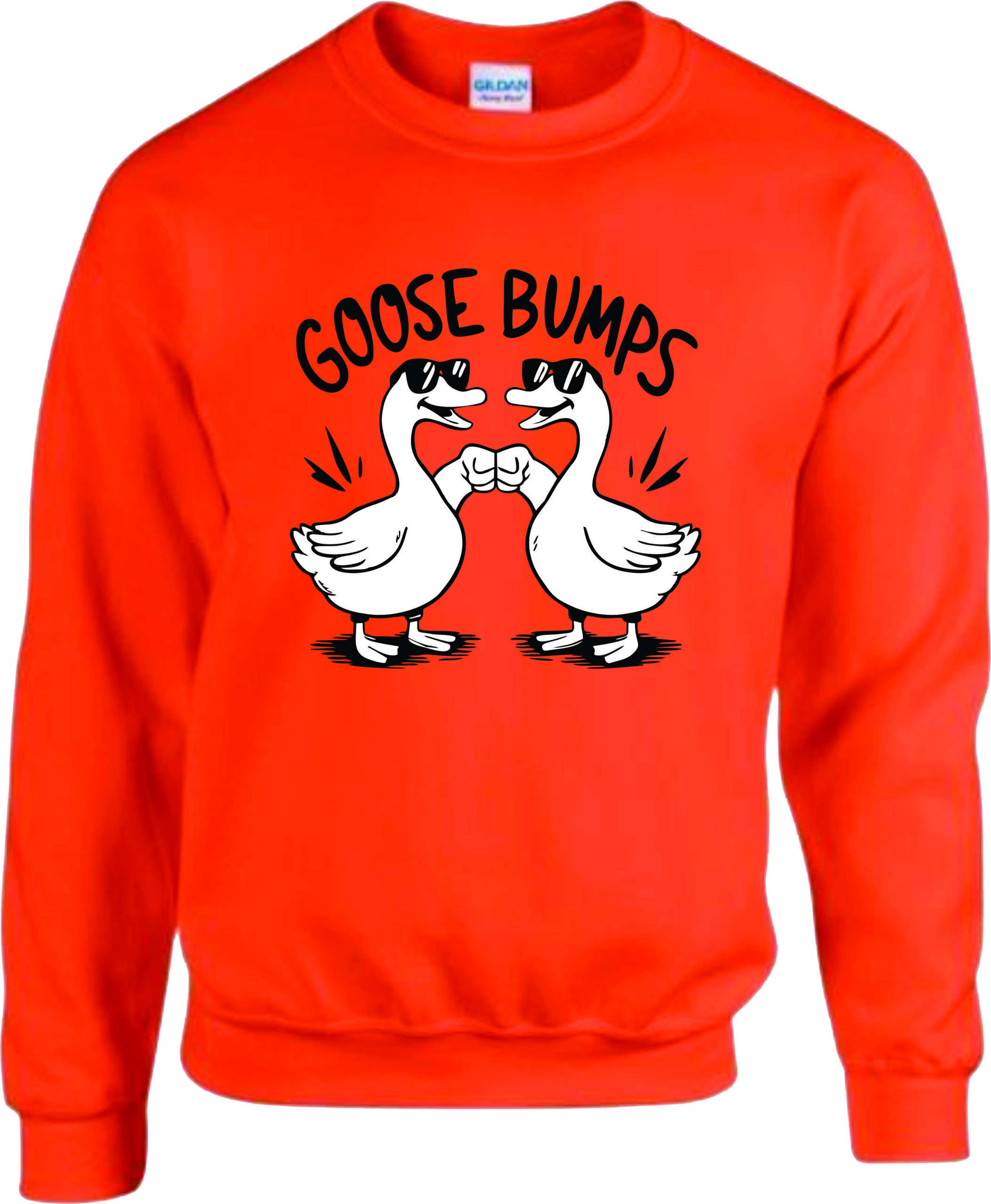 Goose Bumps Funny Geese Fist Bump Sweatshirt - Image 4