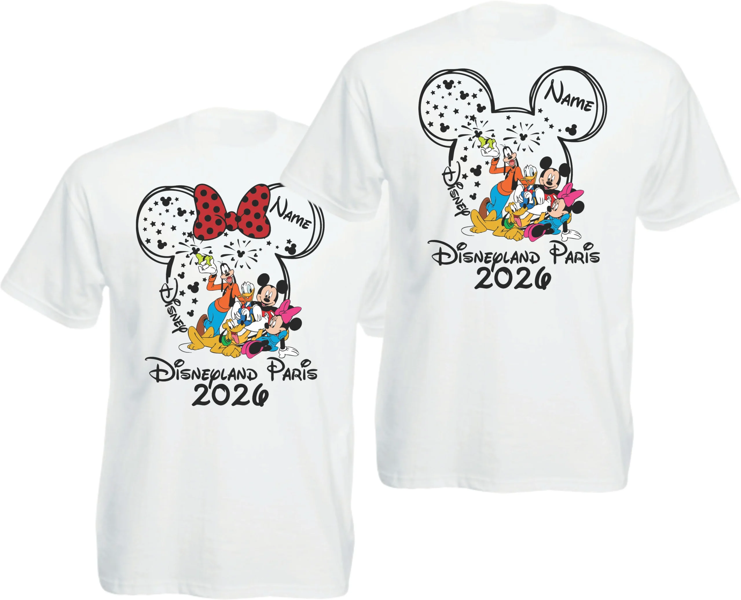 Personalised Disneyland Paris Family Matching T-Shirt