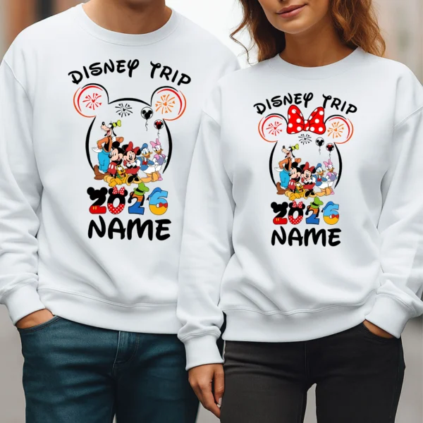 Personalized Disney Trip Family Matching Sweatshirts