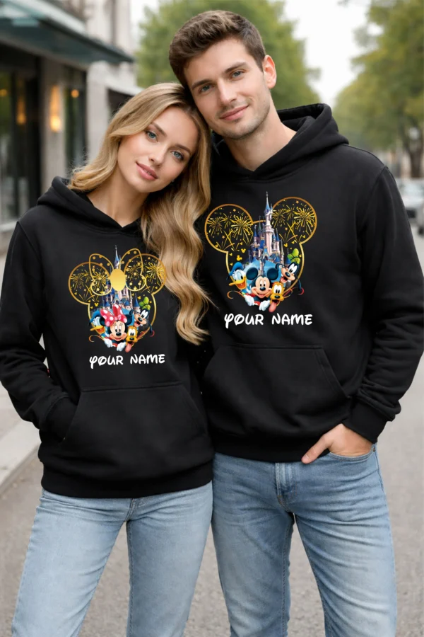 Personalized Family Matching Disney Castle Hoodies