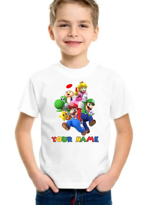 Personalized Super Mario Characters T-Shirt