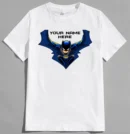 Personalized Superhero Custom Name White T-Shirt