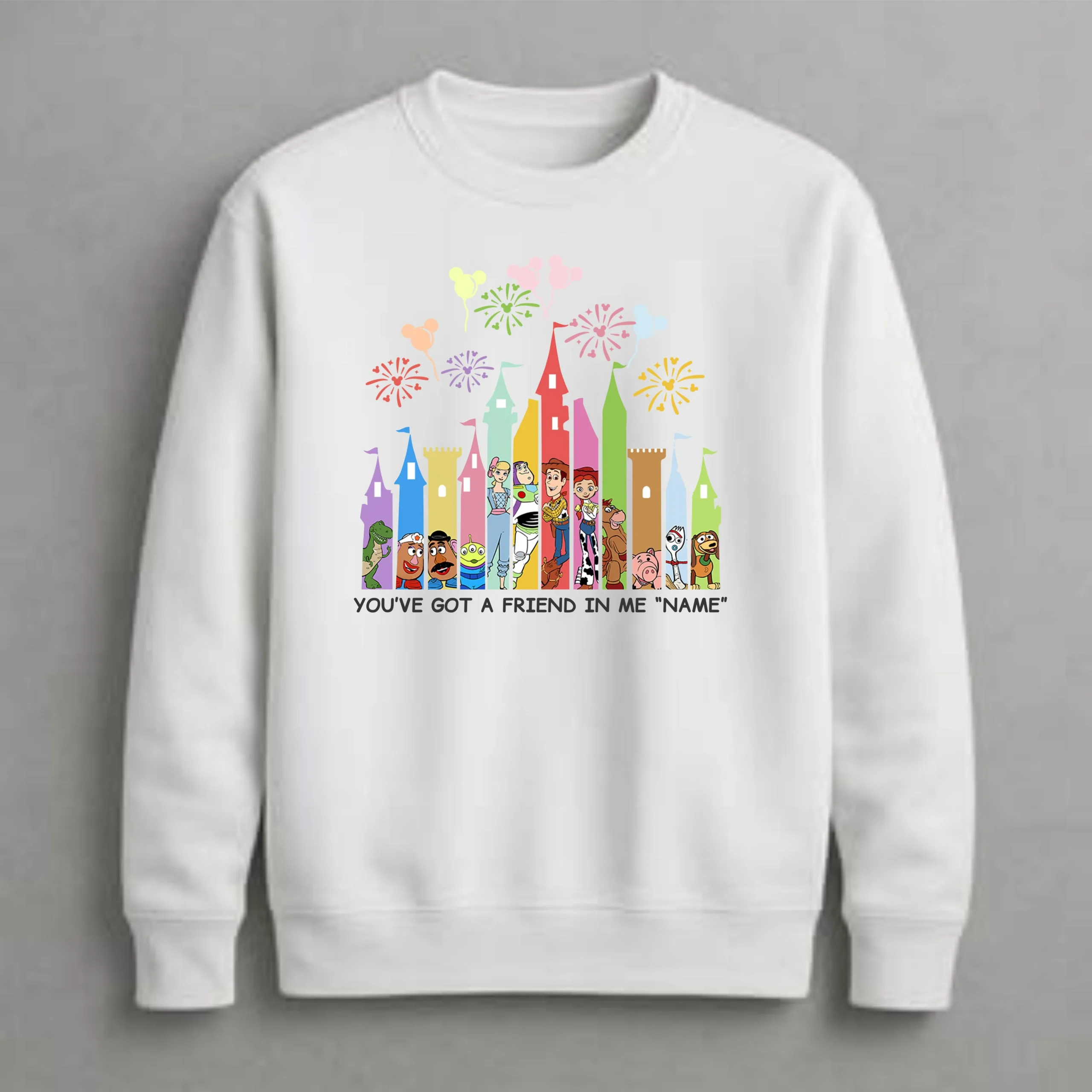 Personalized Toy Story Castle Sweatshirt