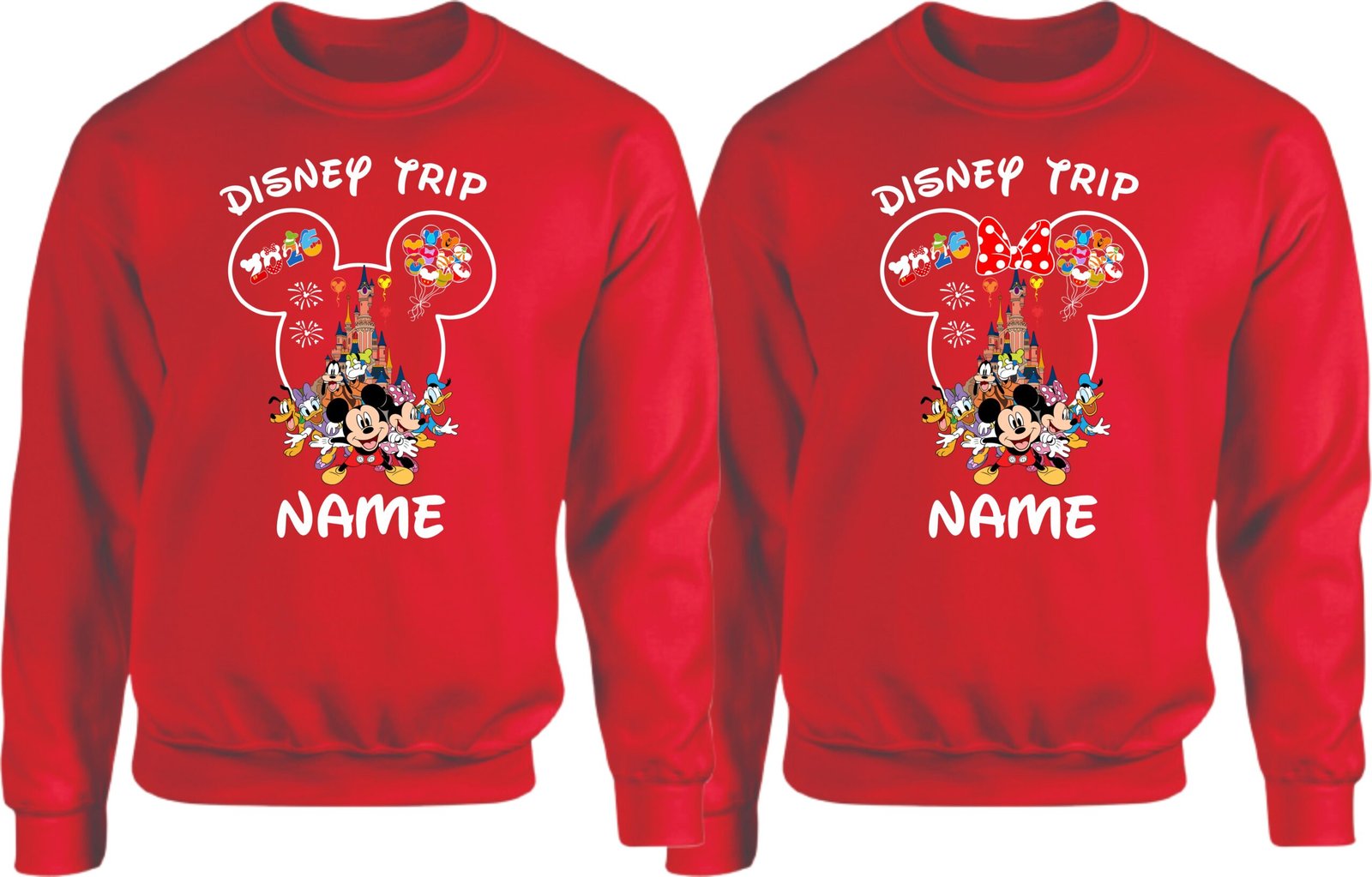 Custom Disney Trip Couple Matching Sweatshirts - Image 7