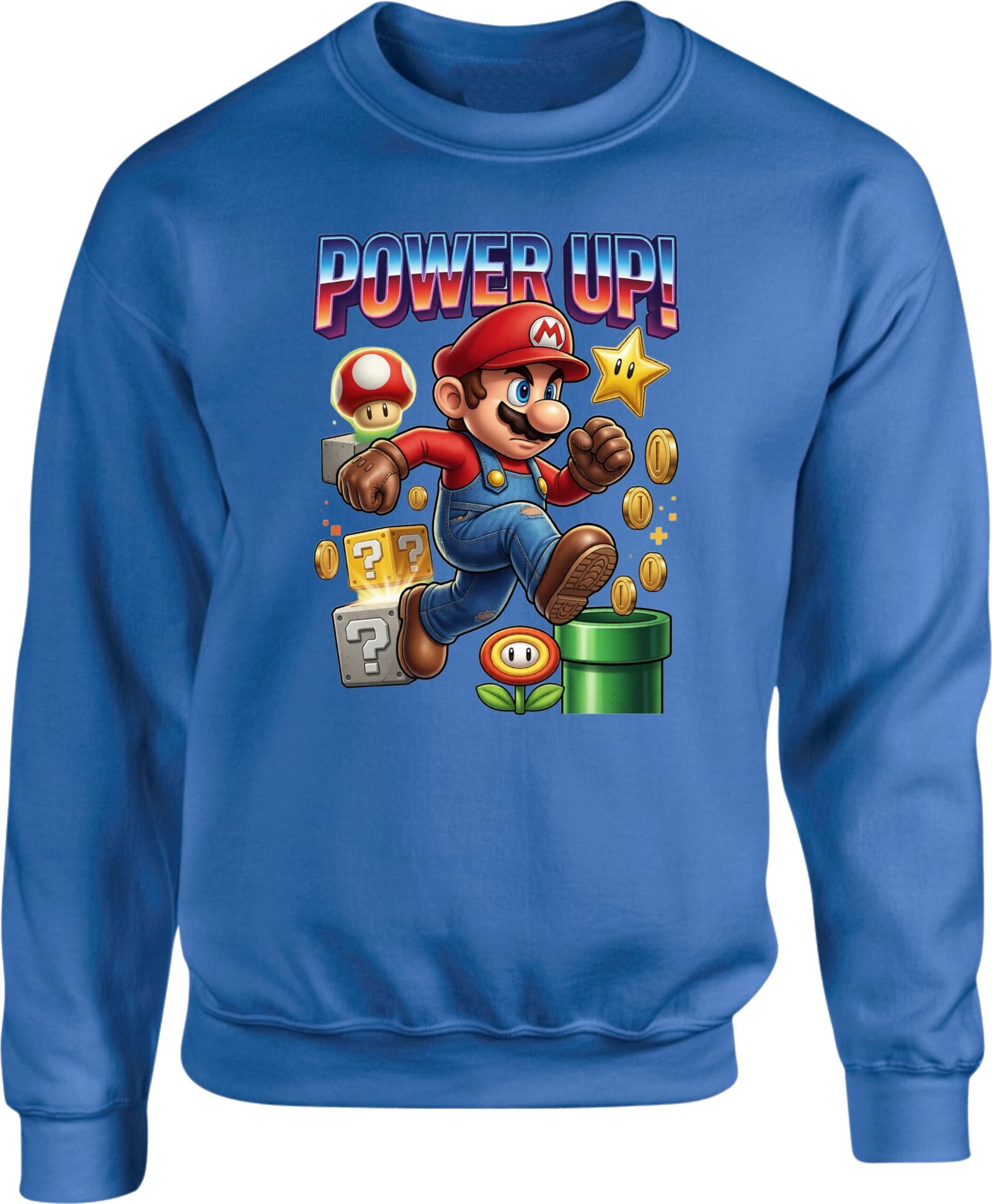 Power Up Mario Gaming Sweatshirt - Image 7
