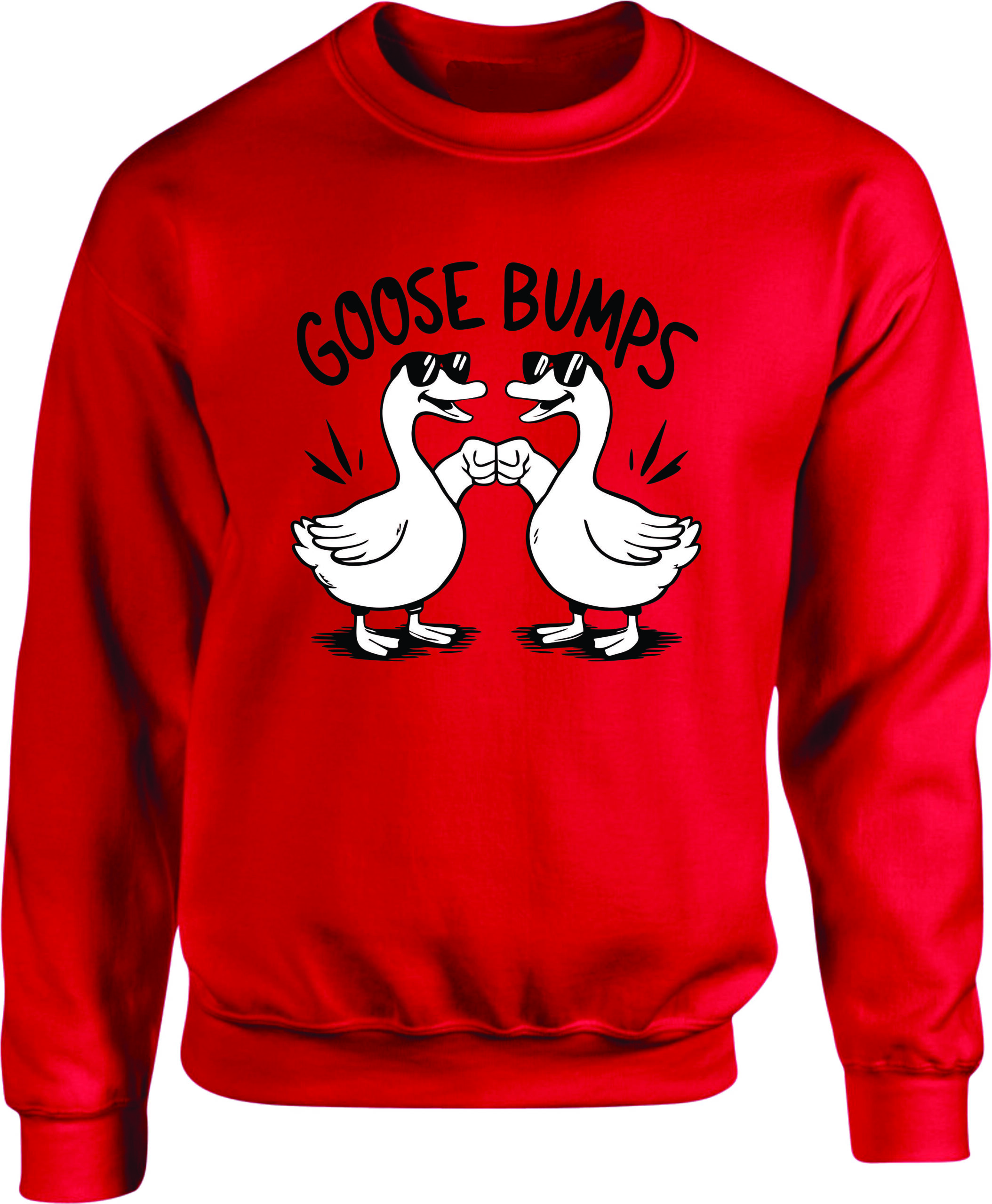 Goose Bumps Funny Geese Fist Bump Sweatshirt - Image 5