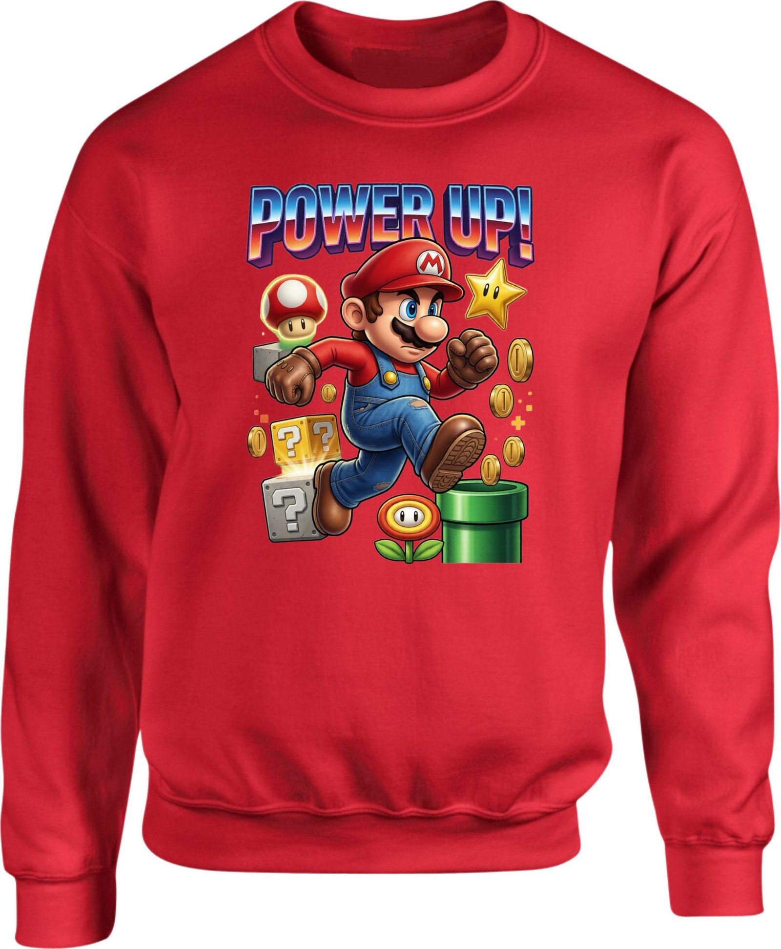 Power Up Mario Gaming Sweatshirt - Image 8