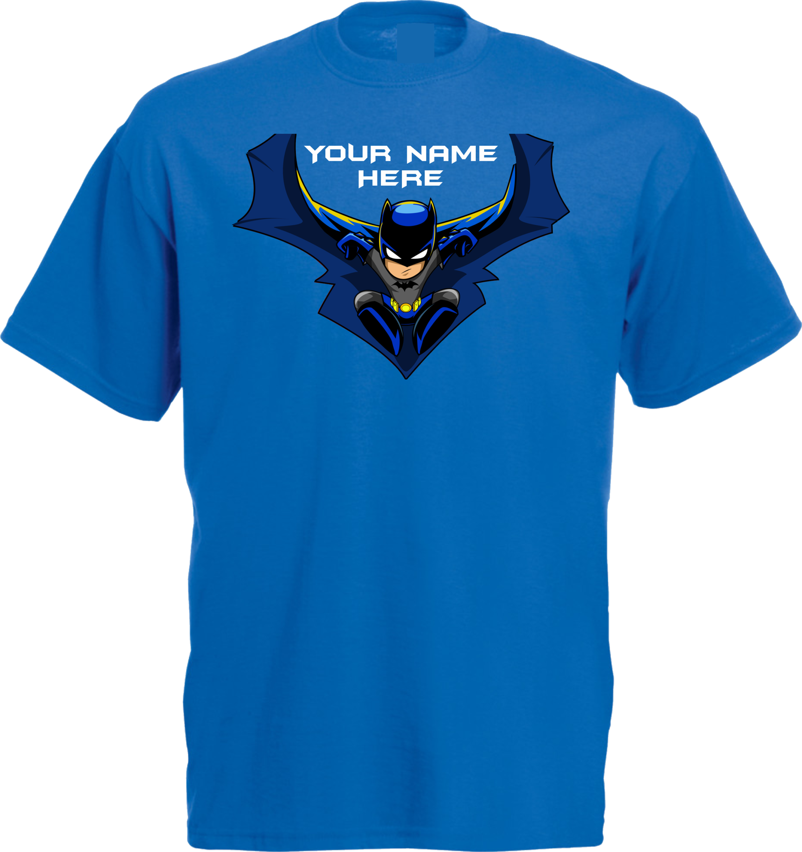 Personalized Superhero Custom Name White T-Shirt - Image 7