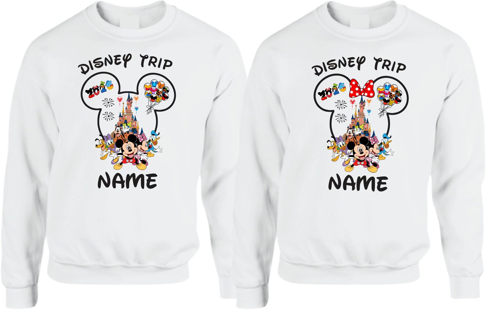 Custom Disney Trip Couple Matching Sweatshirts - Image 9