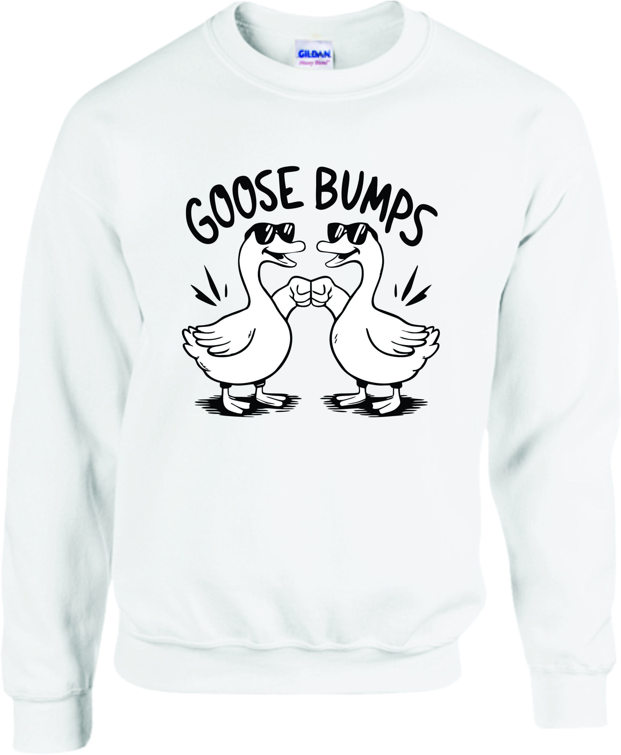 Goose Bumps Funny Geese Fist Bump Sweatshirt - Image 6