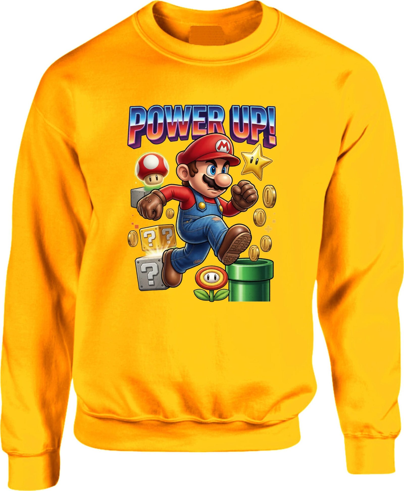 Power Up Mario Gaming Sweatshirt - Image 10