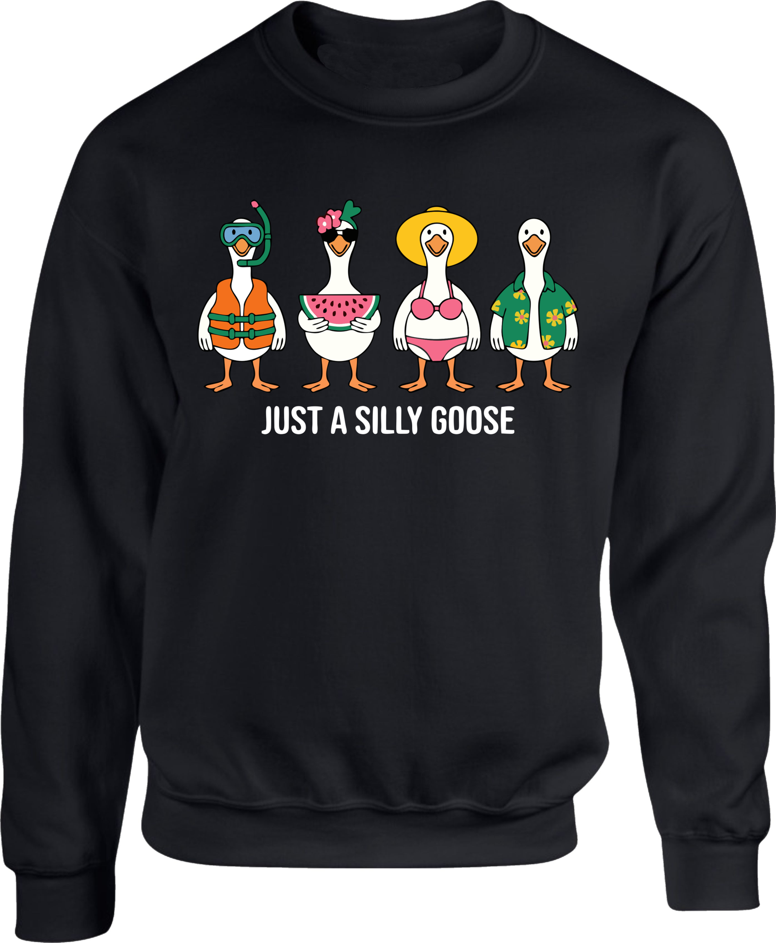 Just A Silly Goose Summer Vacation Sweatshirt - Image 2