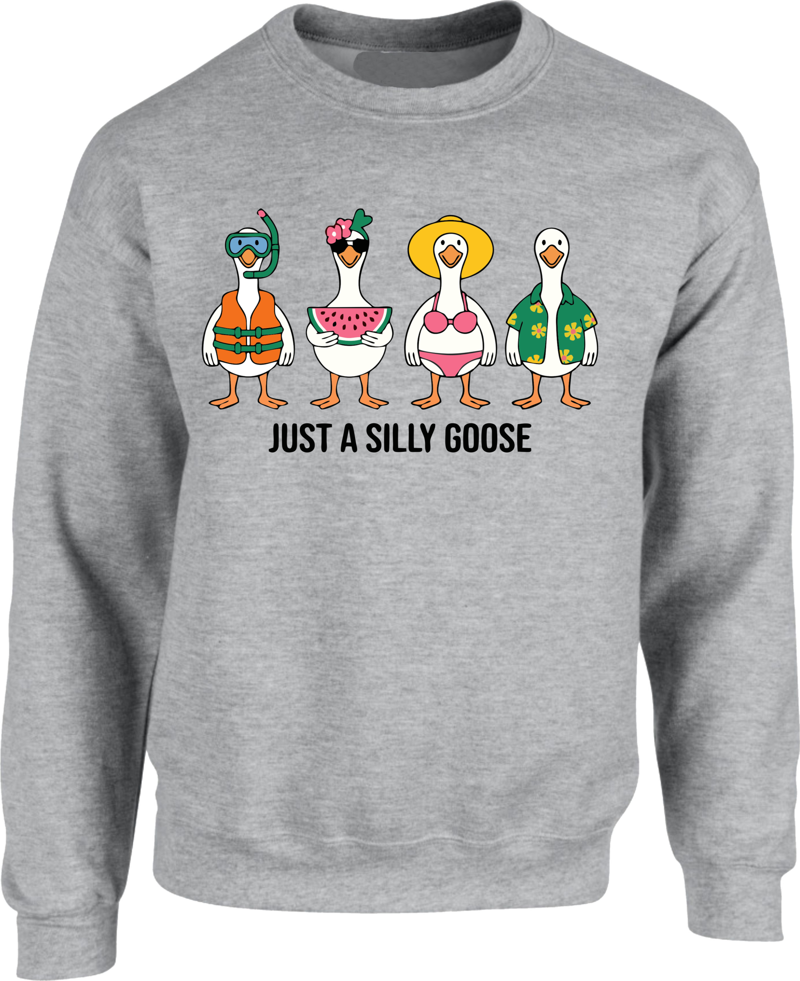 Just A Silly Goose Summer Vacation Sweatshirt - Image 3