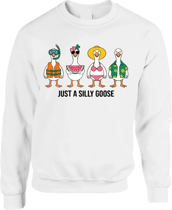 Just A Silly Goose Summer Vacation Sweatshirt