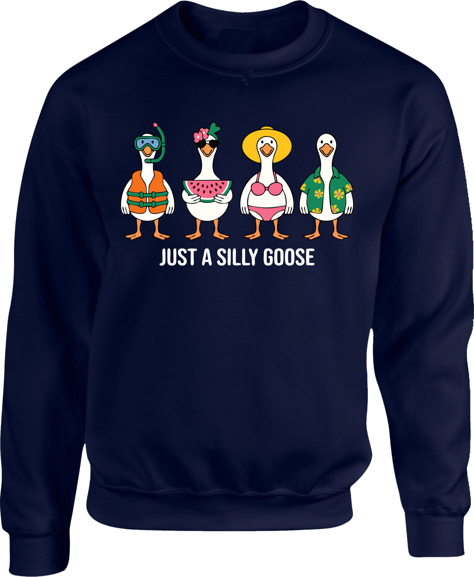 Just A Silly Goose Summer Vacation Sweatshirt - Image 5